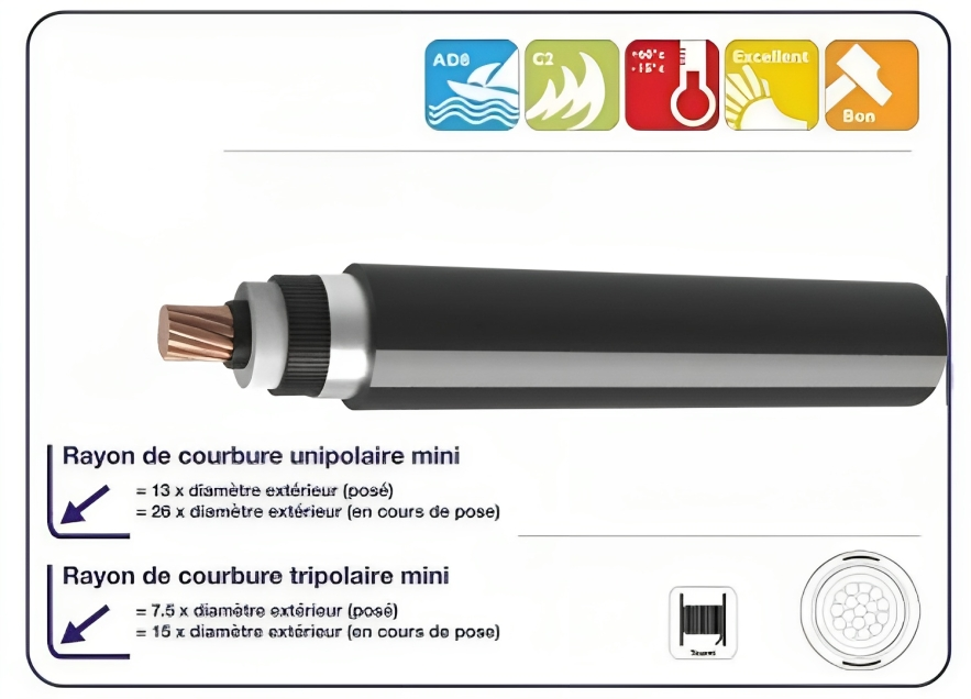 Câble MT PRC cuivre S22